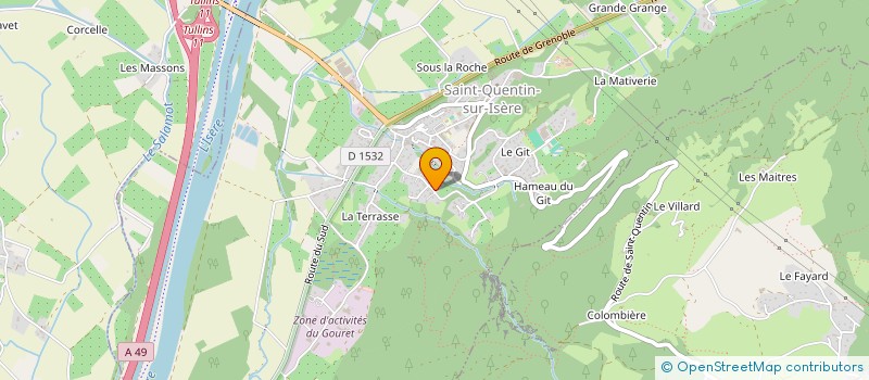 localisation de l'entreprise MONSIEUR JULIEN LONGIN  SAINT-QUENTIN-SUR-ISERE