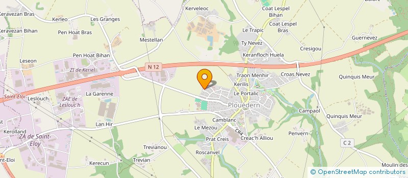 localisation de l'entreprise MONSIEUR JULIEN LOPEZ  PLOUEDERN