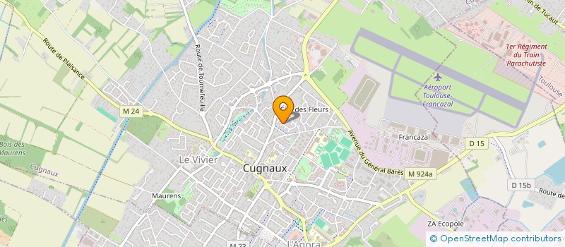 localisation de l'entreprise MONSIEUR JULIEN LOPINTO  CUGNAUX