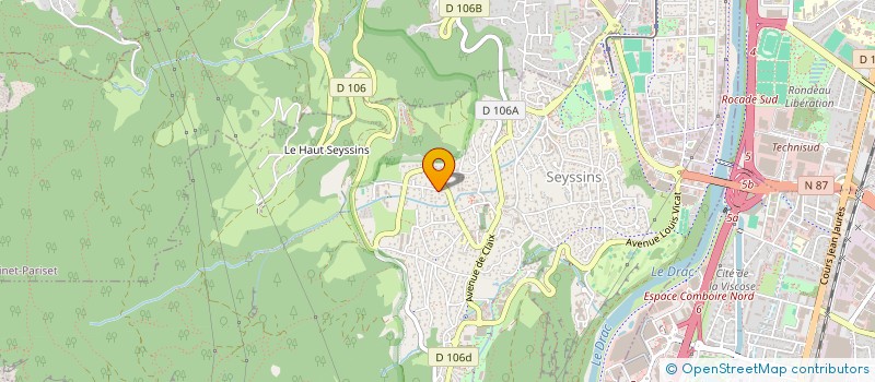 localisation de l'entreprise MONSIEUR JULIEN LORINQUER à SEYSSINS