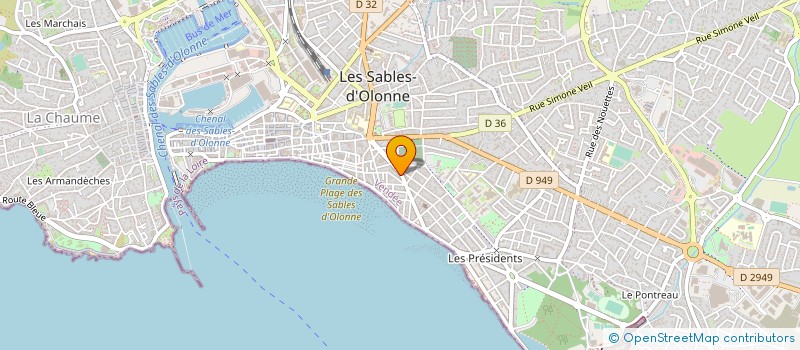 localisation de l'entreprise MONSIEUR JULIEN LORREYTE à LES SABLES D'OLONNE