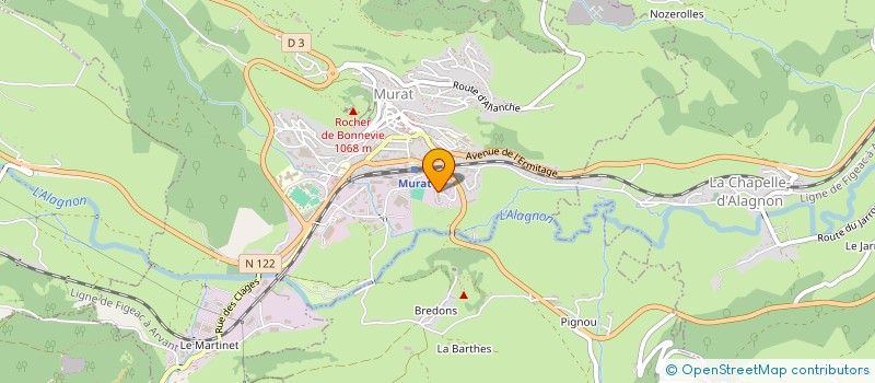 localisation de l'entreprise MONSIEUR JULIEN LOUBEYRE à MURAT