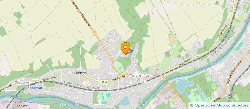 localisation de l'entreprise MONSIEUR JULIEN LOUIS  AUVERS-SUR-OISE