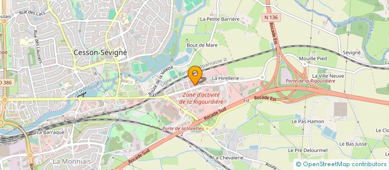 localisation de l'entreprise MONSIEUR JULIEN LOULI à CESSON-SEVIGNE