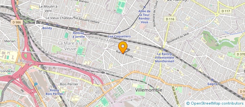 localisation de l'entreprise MONSIEUR JULIEN LUCCHINI  VILLEMOMBLE
