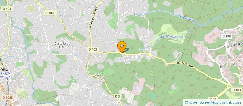 localisation de l'entreprise MONSIEUR JULIEN LUCIANO  VALBONNE