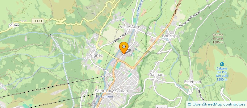 localisation de l'entreprise MONSIEUR JULIEN MACAUD  VIELLE-AURE