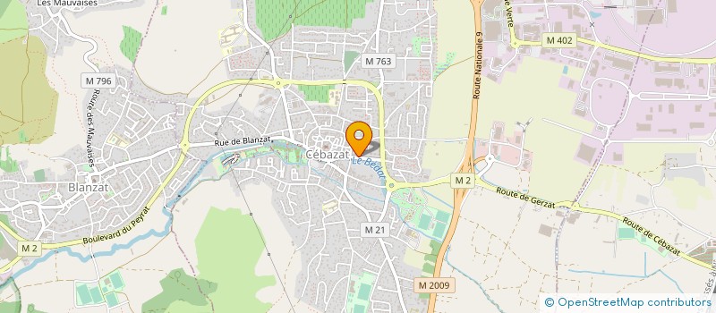 localisation de l'entreprise MONSIEUR JULIEN MACHEX  CEBAZAT