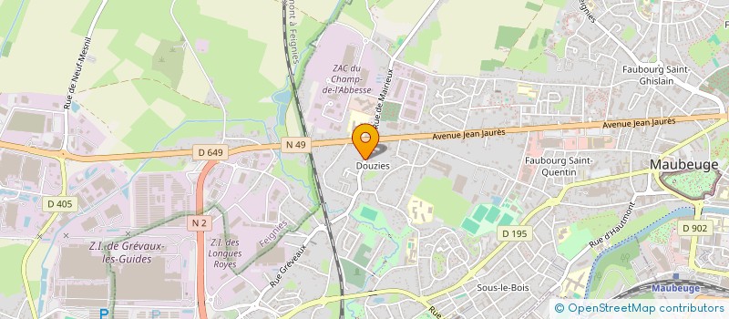 localisation de l'entreprise MONSIEUR JULIEN MACHU  MAUBEUGE