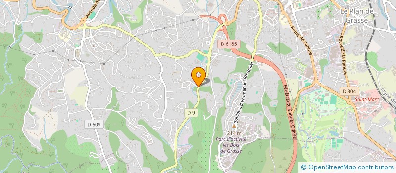 localisation de l'entreprise MONSIEUR JULIEN MAGIE  GRASSE