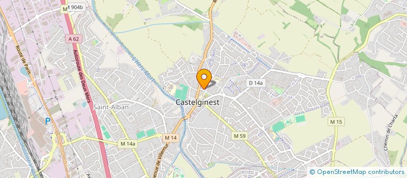 localisation de l'entreprise MONSIEUR JULIEN MAGNA  CASTELGINEST