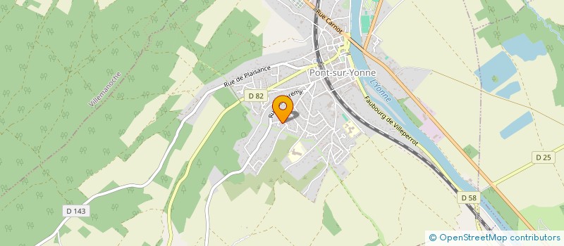 localisation de l'entreprise MONSIEUR JULIEN MAIA  PONT-SUR-YONNE