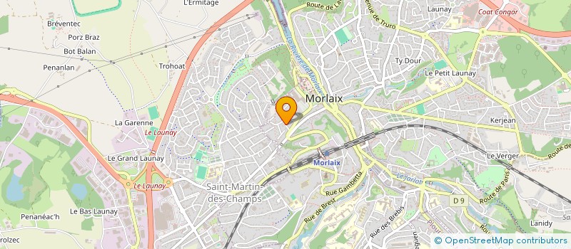 localisation de l'entreprise MONSIEUR JULIEN MAILLARD à MORLAIX
