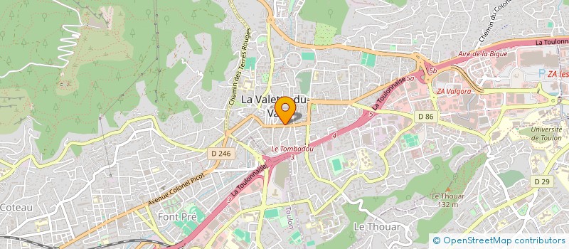 localisation de l'entreprise MONSIEUR JULIEN MAIORANA à LA VALETTE-DU-VAR