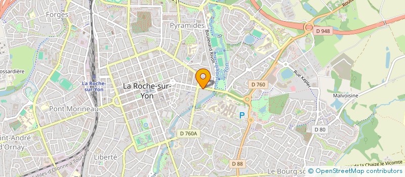 localisation de l'entreprise MONSIEUR JULIEN MALIDIN  LA ROCHE-SUR-YON