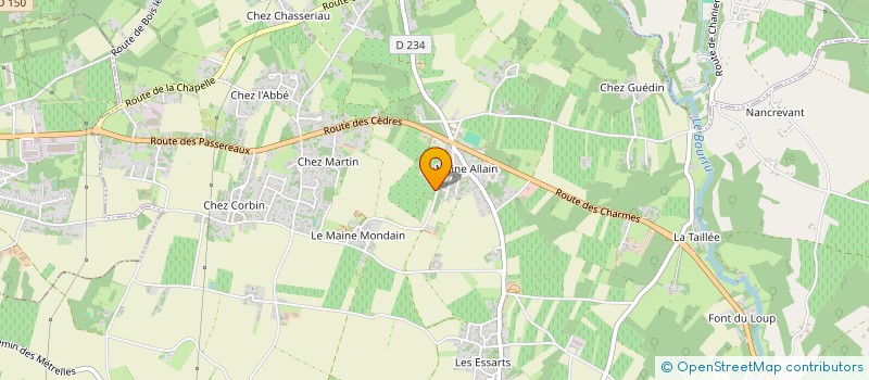 localisation de l'entreprise MONSIEUR JULIEN MALINVERNY à CHANIERS