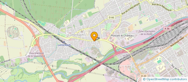 localisation de l'entreprise MONSIEUR JULIEN MANCHET  LUTTERBACH