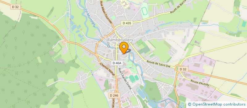 localisation de l'entreprise MONSIEUR JULIEN MANGIN  RAMBERVILLERS