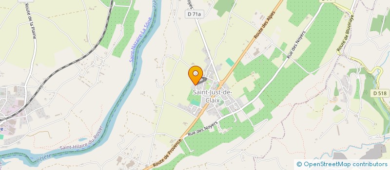 localisation de l'entreprise MONSIEUR JULIEN MANOUVRIER  SAINT-JUST-DE-CLAIX