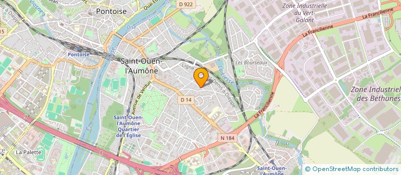 localisation de l'entreprise MONSIEUR JULIEN MARCHAND  SAINT-OUEN-L'AUMONE