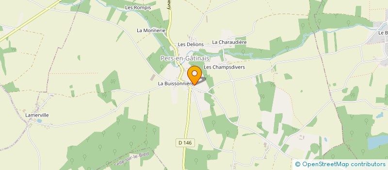 localisation de l'entreprise MONSIEUR JULIEN MARCILLY  PERS-EN-GATINAIS
