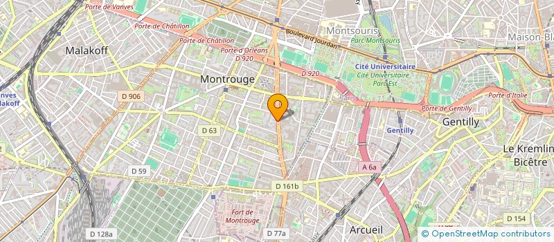 localisation de l'entreprise MONSIEUR JULIEN MARECHAL  MONTROUGE