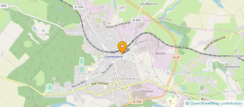 localisation de l'entreprise MONSIEUR JULIEN MARGELIDON  COMMENTRY