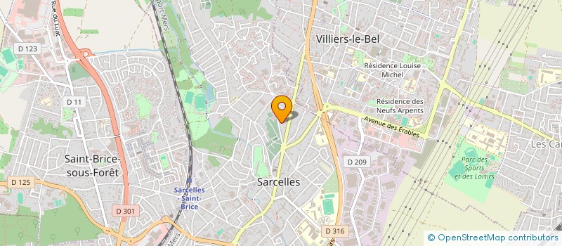 localisation de l'entreprise MONSIEUR JULIEN MARIN  SARCELLES