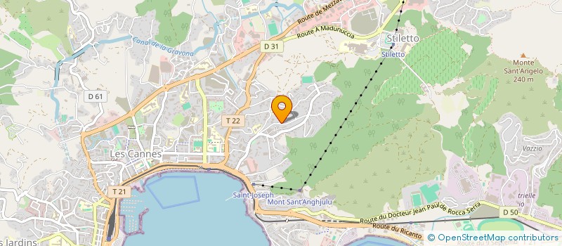 localisation de l'entreprise MONSIEUR JULIEN MARIOU  AJACCIO