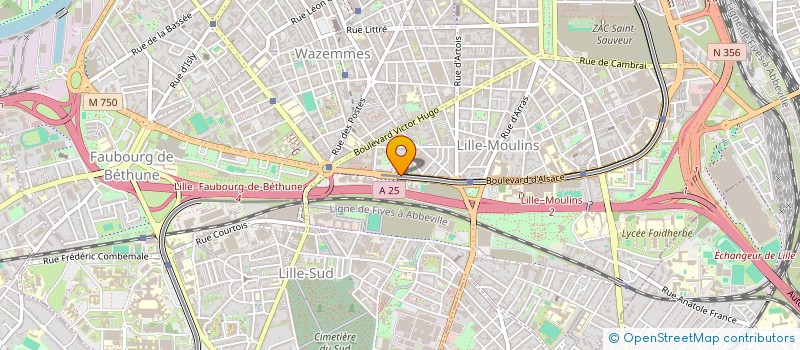 localisation de l'entreprise MONSIEUR JULIEN MARLIERE à LILLE