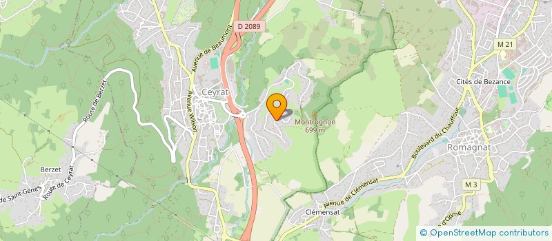 localisation de l'entreprise MONSIEUR JULIEN MARMIN à CEYRAT