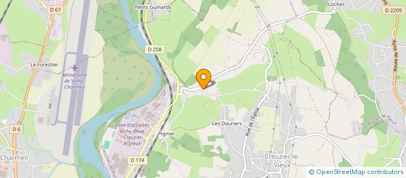 localisation de l'entreprise MONSIEUR JULIEN MAROT à CREUZIER-LE-VIEUX