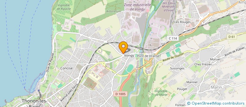 localisation de l'entreprise MONSIEUR JULIEN MARQUES DE CAMPOS à THONON-LES-BAINS