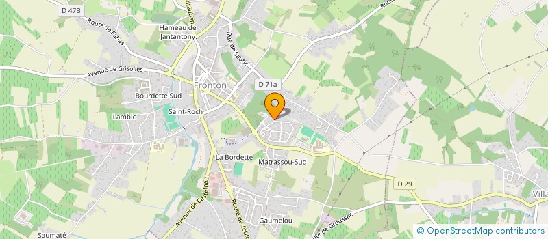 localisation de l'entreprise MONSIEUR JULIEN MARQUET  FRONTON