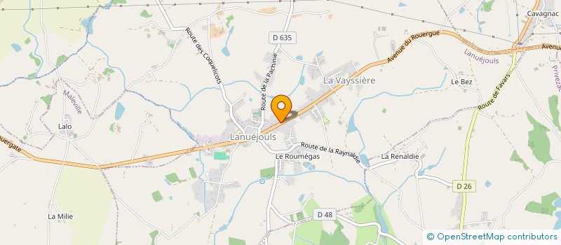 localisation de l'entreprise MONSIEUR JULIEN MARQUET  LANUEJOULS