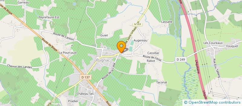 localisation de l'entreprise MONSIEUR JULIEN MARRACQ  PUGNAC