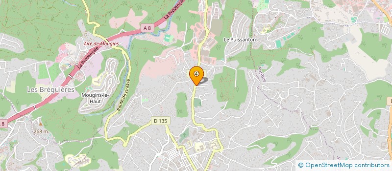 localisation de l'entreprise MONSIEUR JULIEN MARTELLI  VALLAURIS