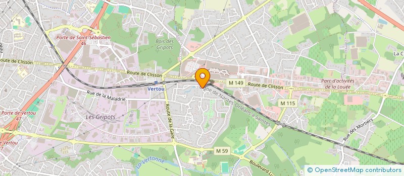 localisation de l'entreprise MONSIEUR JULIEN MARTIN  VERTOU