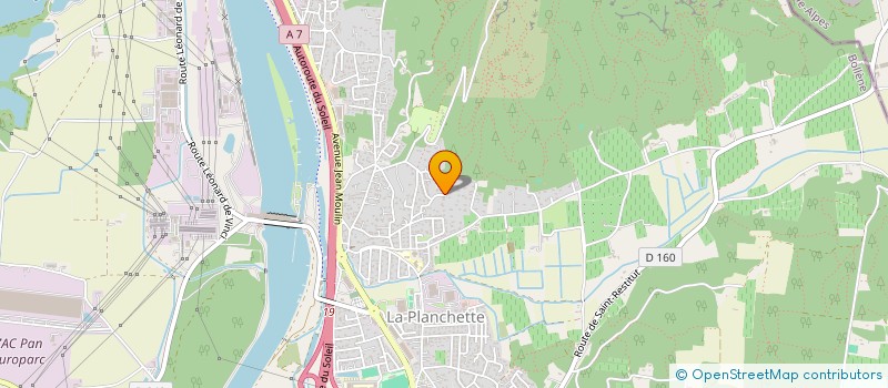 localisation de l'entreprise MONSIEUR JULIEN MARTIN  BOLLENE