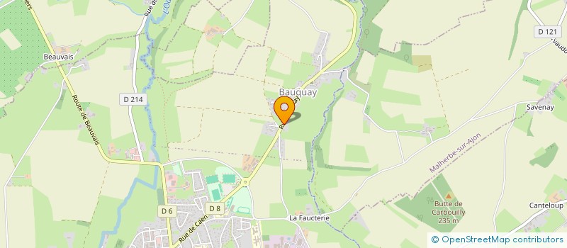 localisation de l'entreprise MONSIEUR JULIEN MARTIN  LES MONTS D'AUNAY