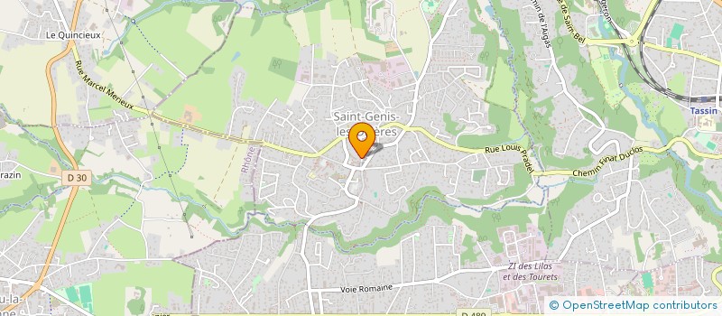 localisation de l'entreprise MONSIEUR JULIEN MARTIN  SAINT-GENIS-LES-OLLIERES