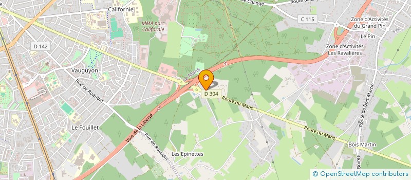 localisation de l'entreprise MONSIEUR JULIEN MARTIN  CHANGE