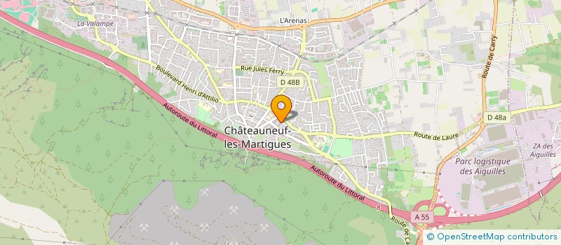 localisation de l'entreprise MONSIEUR JULIEN MARTIN à CHATEAUNEUF-LES-MARTIGUES