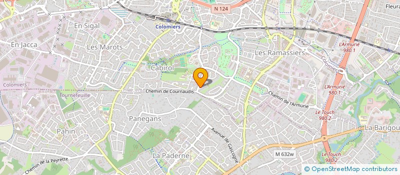 localisation de l'entreprise MONSIEUR JULIEN MARTIN à COLOMIERS