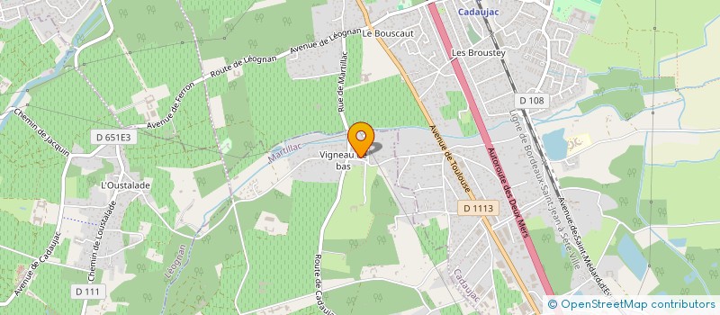 localisation de l'entreprise MONSIEUR JULIEN MARTIN  MARTILLAC