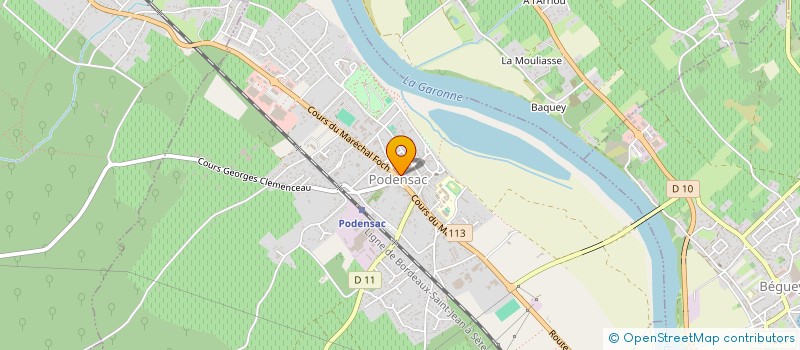 localisation de l'entreprise MONSIEUR JULIEN MARTIN  PODENSAC