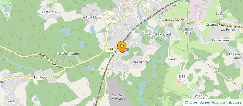 localisation de l'entreprise MONSIEUR JULIEN MARTIN  AMBAZAC