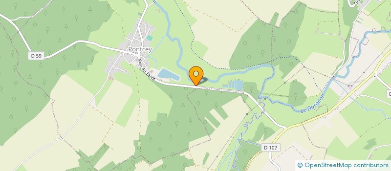 localisation de l'entreprise MONSIEUR JULIEN MARTINET  PONTCEY