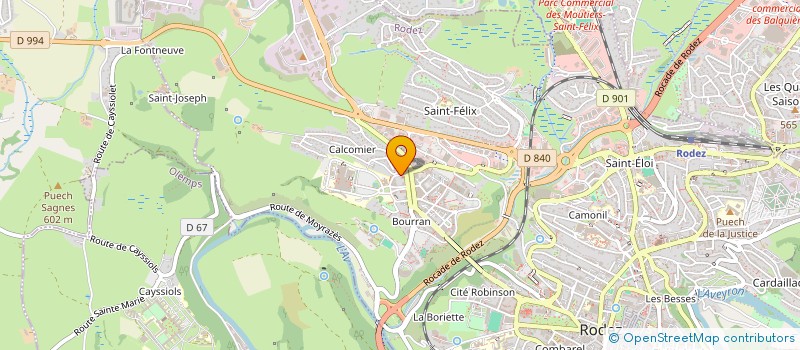 localisation de l'entreprise MONSIEUR JULIEN MARTINEZ  RODEZ