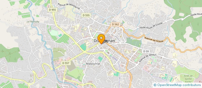 localisation de l'entreprise MONSIEUR JULIEN MARTINEZ  DRAGUIGNAN